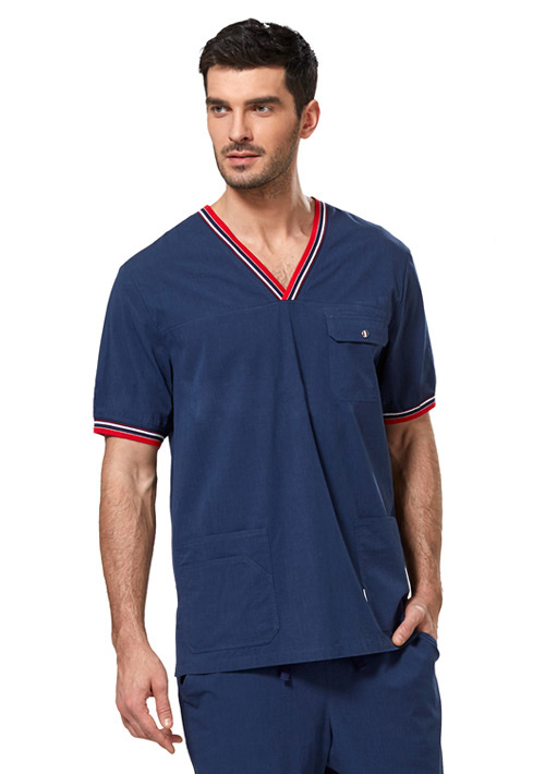 Стильная мужская блуза для врача LE2201