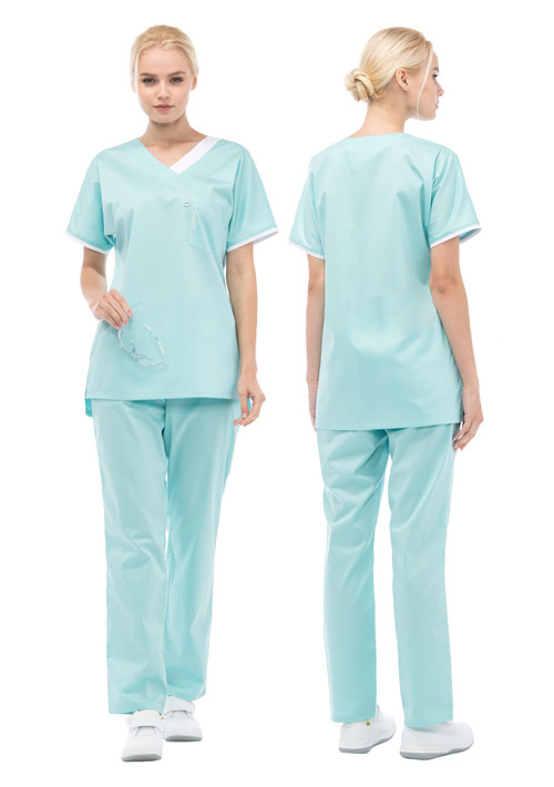 Хирургический комплект одежды женский LL6102 “Мята”