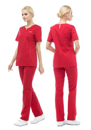 Блуза женская для врачей и медсестер LF2108 “Скарлет”
