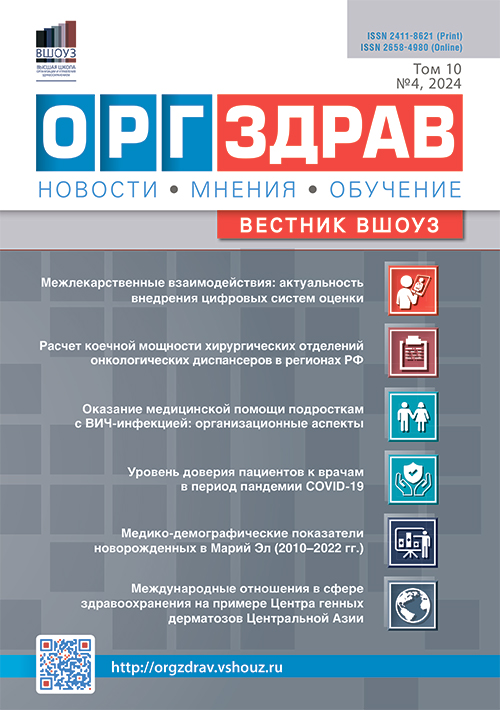 ОРГЗДРАВ. Новости. Мнения. Обучение. Вестник ВШОУЗ. №4, 2024